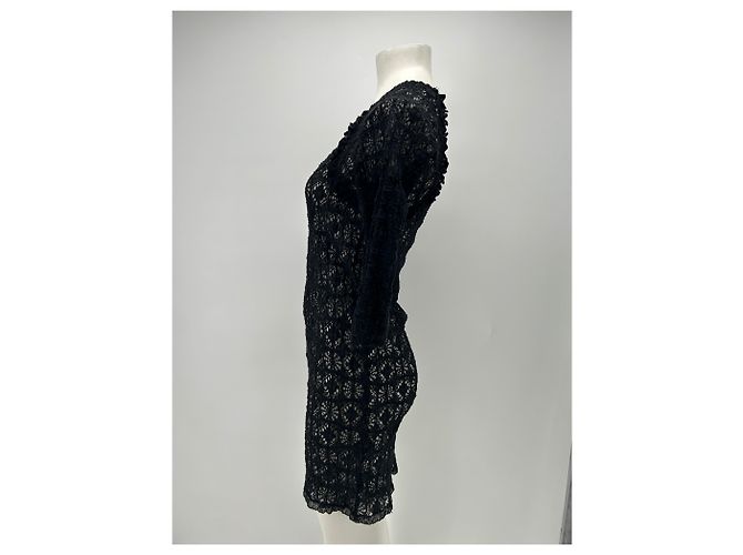 Vestido negro de algodón Isabel Marant Etoile - vista 4