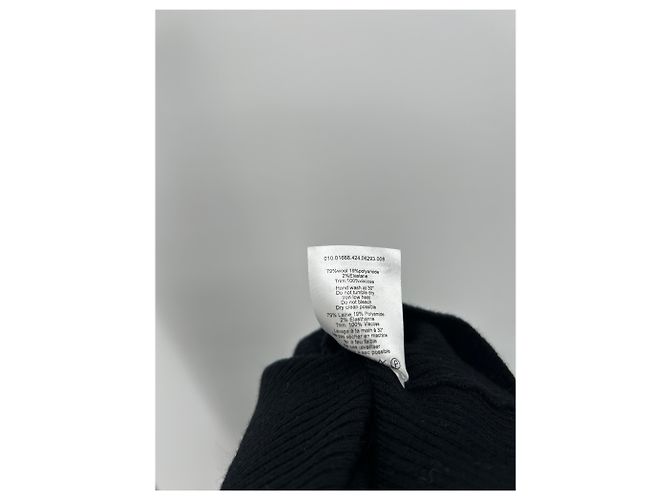 Autre Marque Abito nero con collo leopardato - vista 6