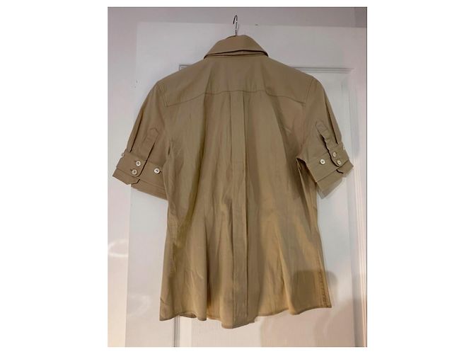 Dolce & Gabbana Camicia Beige a Maniche Corte - vista 5