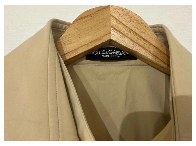 Dolce & Gabbana Camicia Beige a Maniche Corte - vista 6