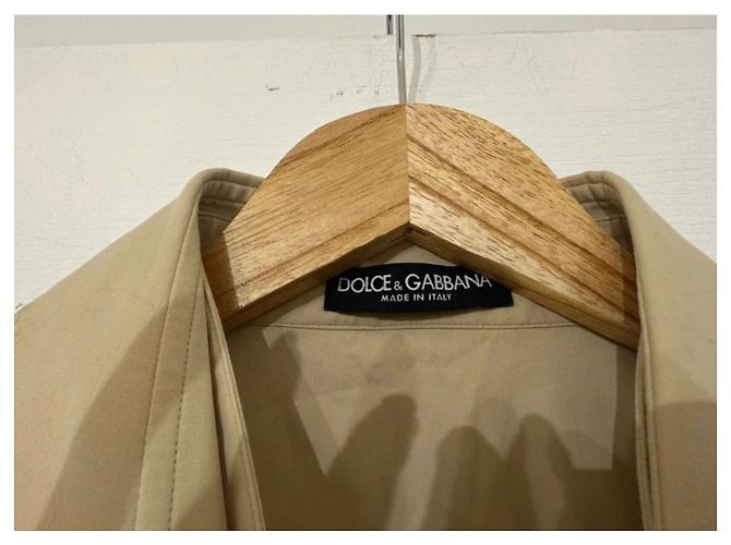 Dolce & Gabbana Camicia Beige a Maniche Corte - vista 7