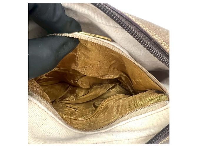 Mini borsa a tracolla in pelle marrone Gucci - vista 10