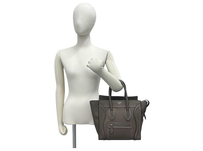 Céline Celine Luggage Micro Shopper Tote Bag Beige - Ansicht 2