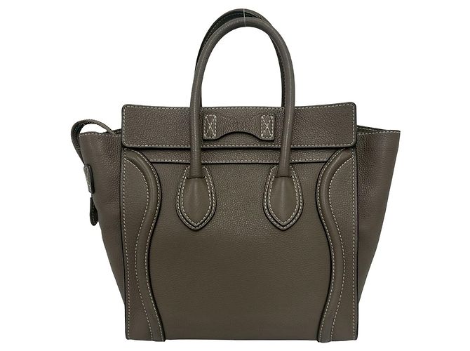 Céline Celine Luggage Micro Shopper Tote Bag Beige - Ansicht 3