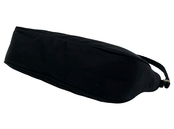 Borsa in nylon Tessuto con placca logo Triangle Prada Nero - vista 8