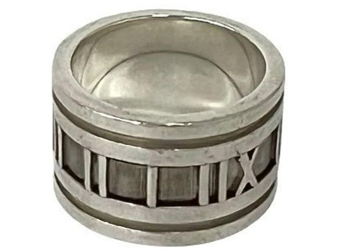 Tiffany & Co Anello Atlas Wide in argento sterling - vista 4