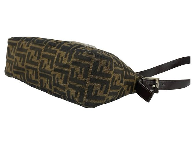 Zucca Fendi x Louis Vuitton Mamma Bucket Semi One Shoulder Bag Marrone Nero - vista 8