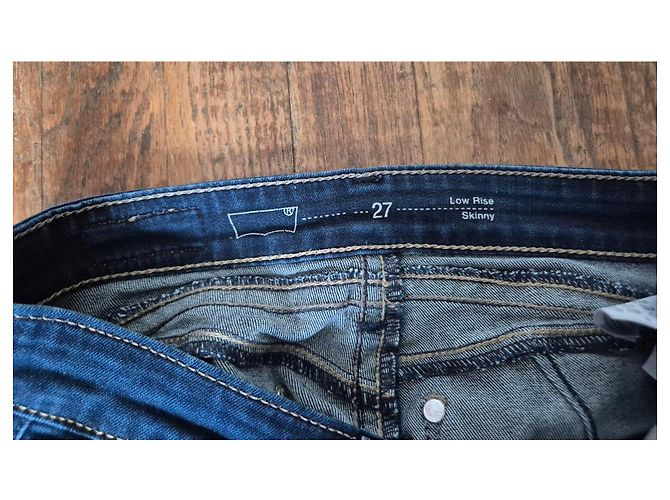 Levi's Vaqueros Low Rise Skinny - Azul Oscuro - Talla 27 - vista 3