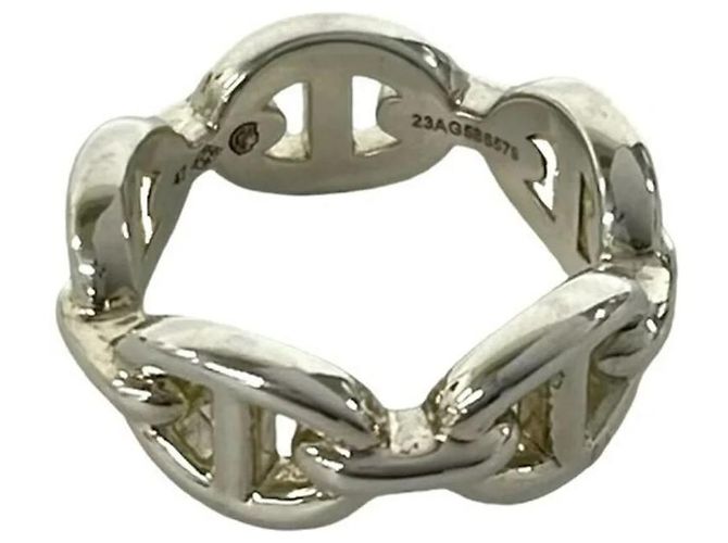 Ring Hermès Anel Enchainée Hermes Prata - vista 4
