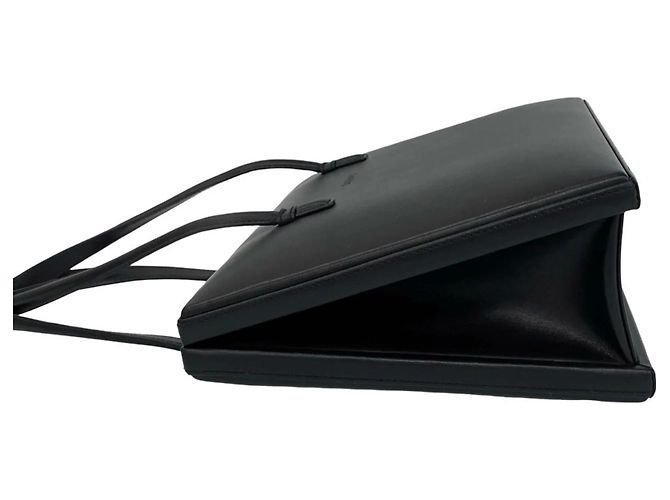 Loewe Vintage Logo Prägeleder Handtasche Schwarz - Ansicht 5