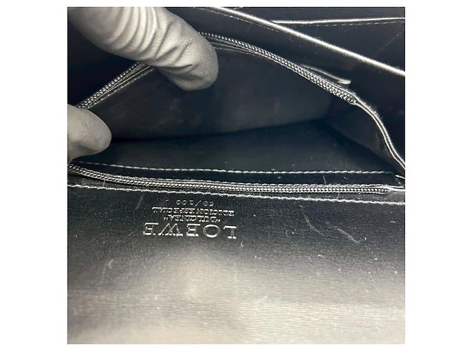 Borsa a spalla in pelle nera Loewe Nero - vista 10