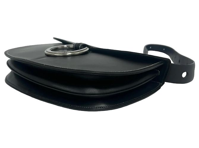 Borsa a spalla in pelle nera Loewe Nero - vista 8