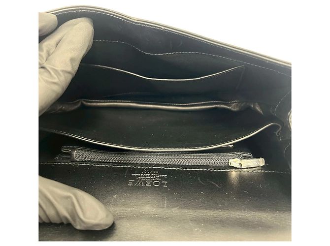 Borsa a spalla in pelle nera Loewe Nero - vista 9