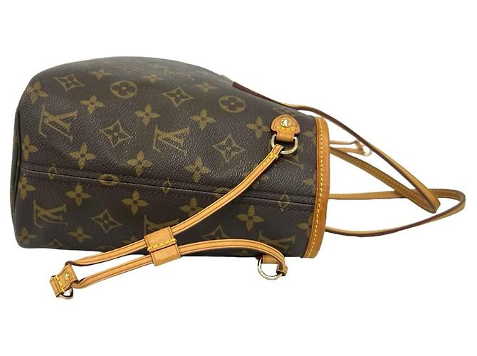 Borsa Tote Louis Vuitton Neverfull PM Monogram Leather Marrone - vista 6