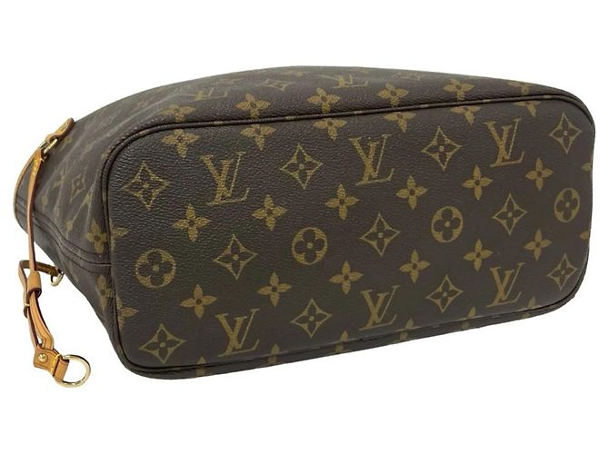Borsa Tote Louis Vuitton Neverfull PM Monogram Leather Marrone - vista 7