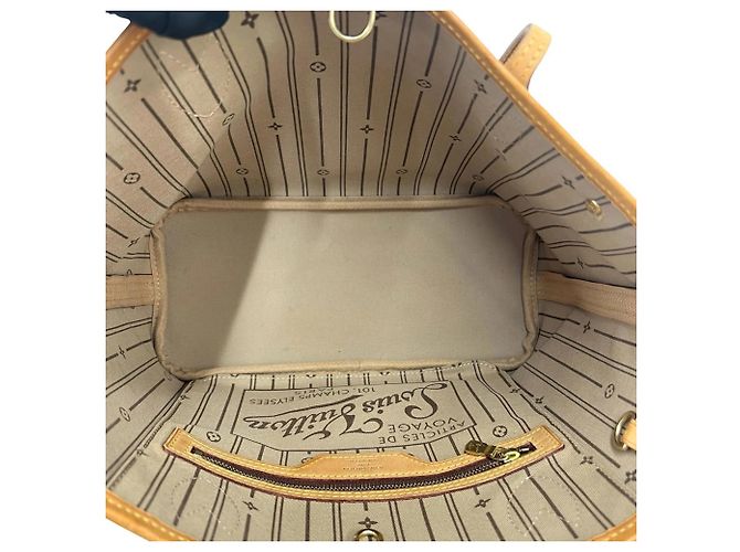 Borsa Tote Louis Vuitton Neverfull PM Monogram Leather Marrone - vista 9