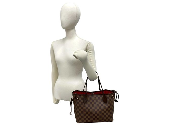 Borsa Tote Louis Vuitton Neverfull PM Damier Pattern Marrone - vista 2