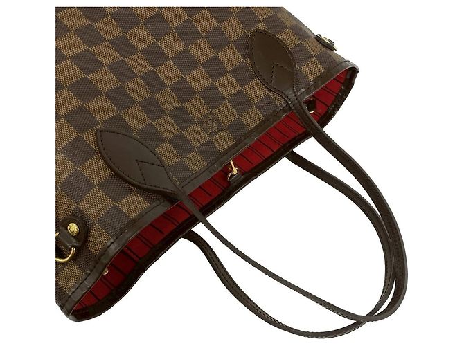 Borsa Tote Louis Vuitton Neverfull PM Damier Pattern Marrone - vista 4