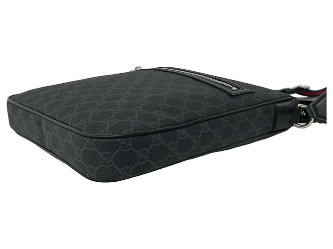Borsa Tote a Spalla Gucci Sherry Line GG Supreme Logo Nero Rosso Blu navy - vista 8