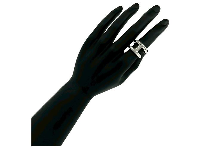 Hermès Osmo's GM Band Ring HERMES Silber - Ansicht 2