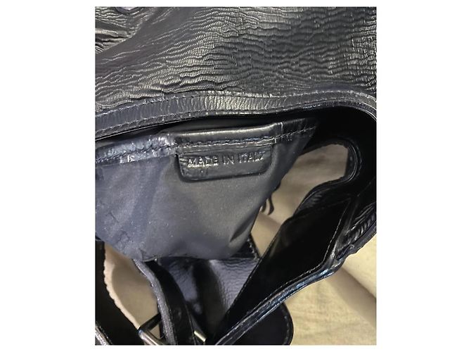 Borsa hobo Burberry in pelle nera Nero - vista 7