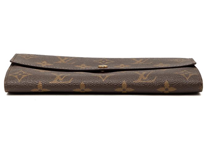 Cartera larga Sarah Monogram marrón Louis Vuitton Castaño - vista 3