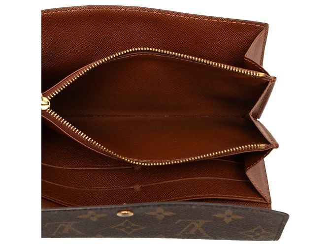 Cartera larga Sarah Monogram marrón Louis Vuitton Castaño - vista 4