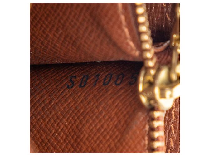Cartera larga Sarah Monogram marrón Louis Vuitton Castaño - vista 6