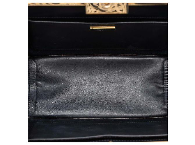 Borsa a tracolla Prada Black Saffiano and City Calf Light Frame Nero - vista 4