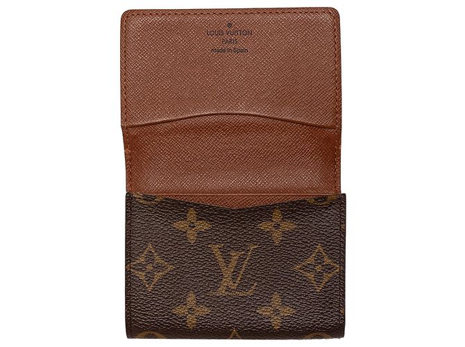 Tarjetero profesional Louis Vuitton Marrón Monogram Envelope Castaño - vista 7