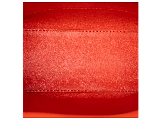 Céline Borsa Celine Orange Nano Leather Luggage Tote Arancione - vista 4