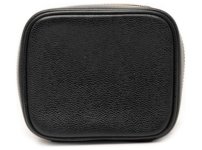 Vanity Beauty case Chanel Black CC Caviar Nero - vista 3