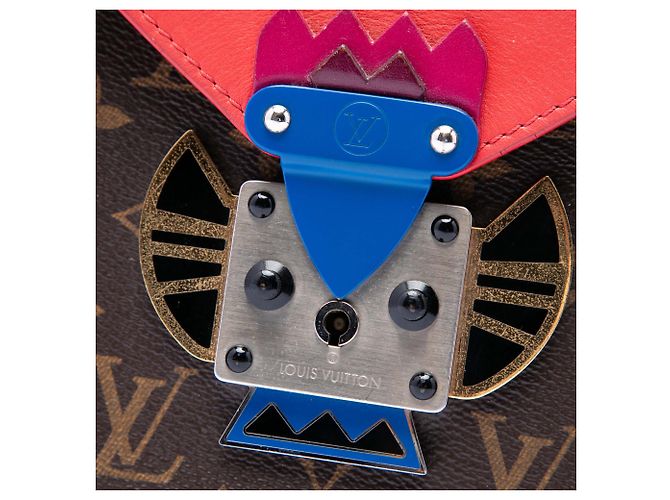 Pochette PM Louis Vuitton Marrone Monogram Tribal Mask - vista 4