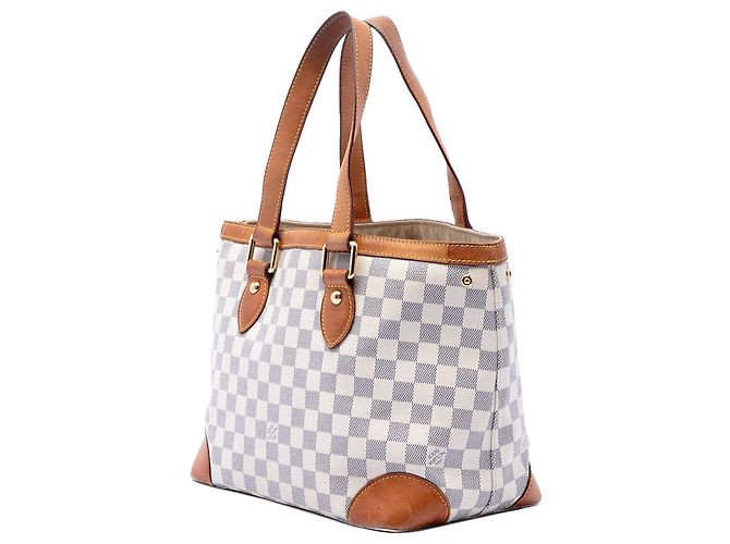 Louis Vuitton White Damier Azur Hampstead PM Bianco - vista 2