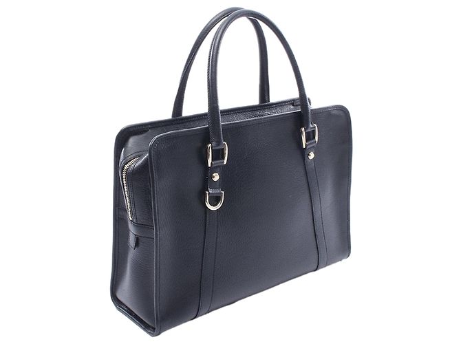 Borsa da Business in Pelle di Vitello Nero Gucci - vista 2