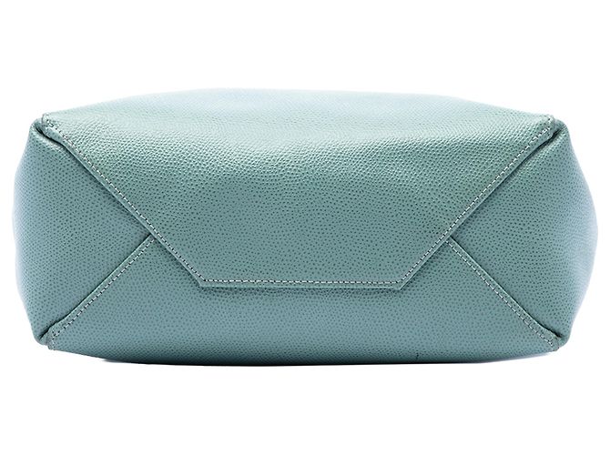 Cabas Céline Tote verticale Celine in pelle di vitello granulata blu Small Blu chiaro - vista 3