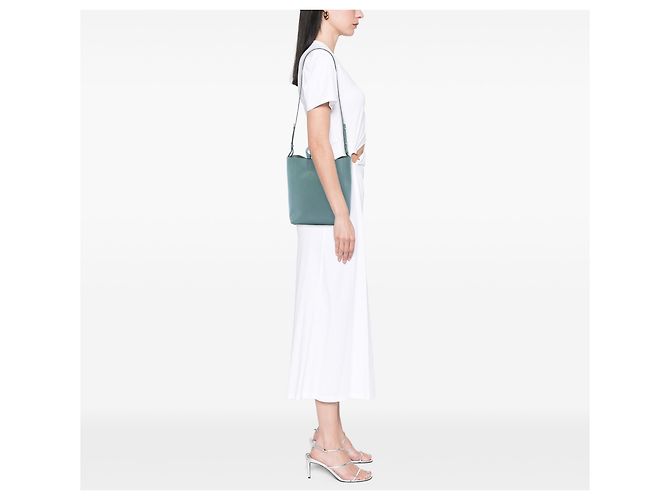 Cabas Céline Tote verticale Celine in pelle di vitello granulata blu Small Blu chiaro - vista 6
