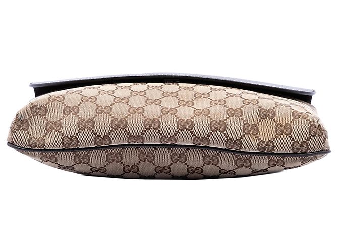 Borsa a tracolla Gucci in tela GG beige - vista 3