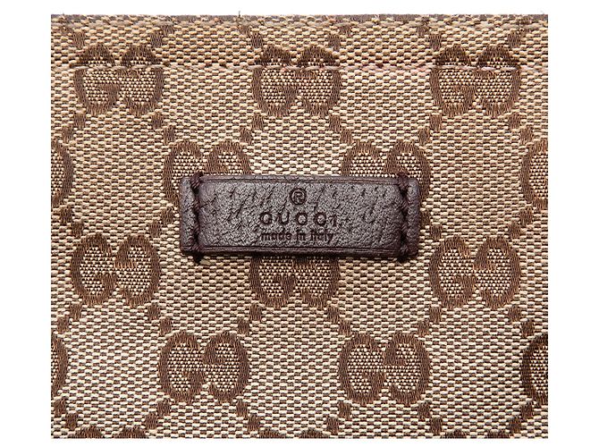 Borsa a tracolla Gucci in tela GG beige - vista 5