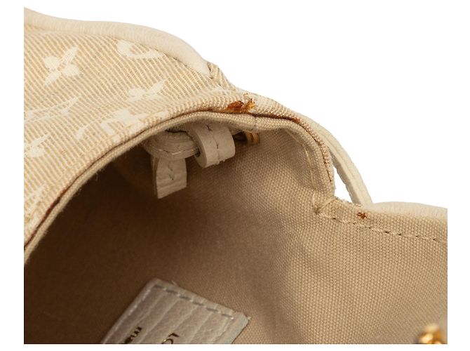 Louis Vuitton Pochette Mini Lin Monogram Beige Cancun - vista 8