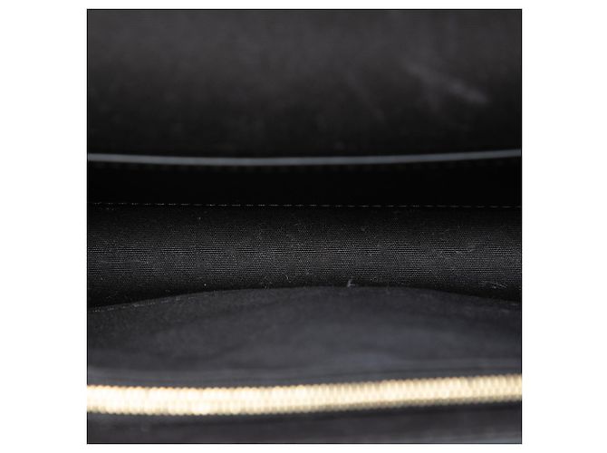 Louis Vuitton Black Vernis Louise Sliding Chain MM Nero - vista 4