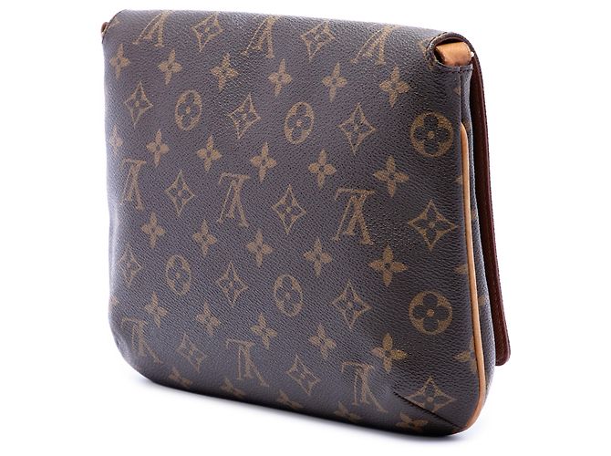 Louis Vuitton Marrone Monogram Musette Tango con Tracolla Corta - vista 2