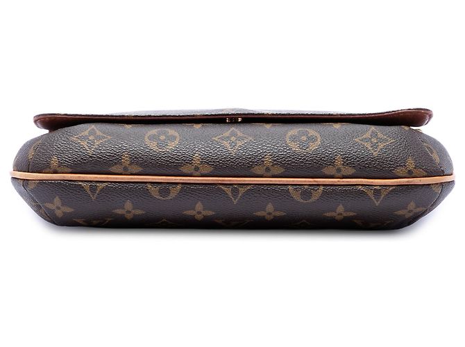 Louis Vuitton Marrone Monogram Musette Tango con Tracolla Corta - vista 3