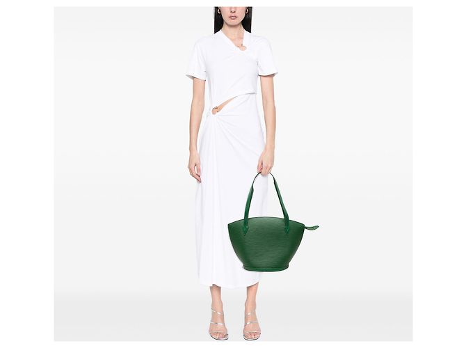 Louis Vuitton Bolso Saint Jacques GM en Epi verde con correa larga - vista 7