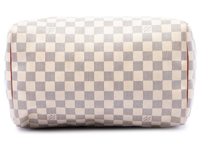 Louis Vuitton White Damier Azur Speedy 30 Bianco - vista 3