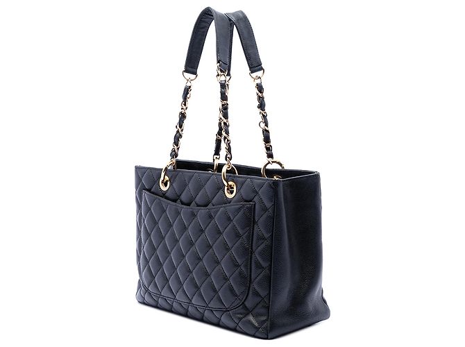 Chanel Grand Shopping Tote in schwarzem Caviar - Ansicht 2