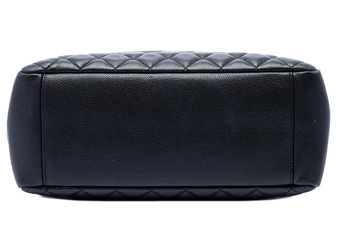 Chanel Grand Shopping Tote in schwarzem Caviar - Ansicht 3
