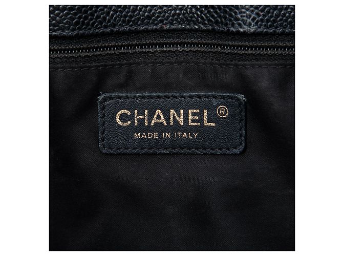 Chanel Grand Shopping Tote in schwarzem Caviar - Ansicht 5