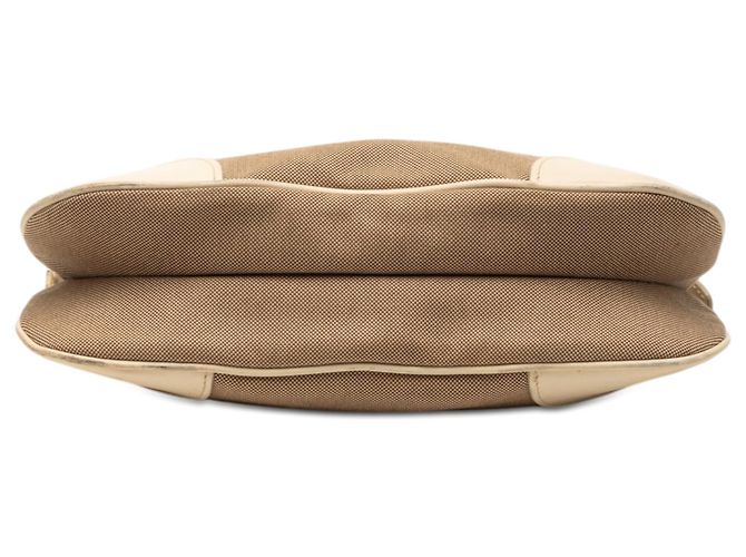 Bolso Bandolera Prada Brown Canvas Canapa Logo Castaño Marrón claro - vista 3