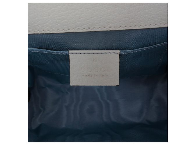 Gucci Borsa a tracolla Bee Star Padlock in piccolo pelle bianca Bianco - vista 5